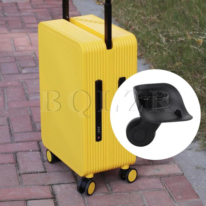 กระเป๋าเดินทางฐานเก้าอี้ล้อหมุนอะไหล่ขนาด3-74นิ้วชุด-w041-2-l-ขวาสำหรับกระเป๋าเดินทางสีดำ