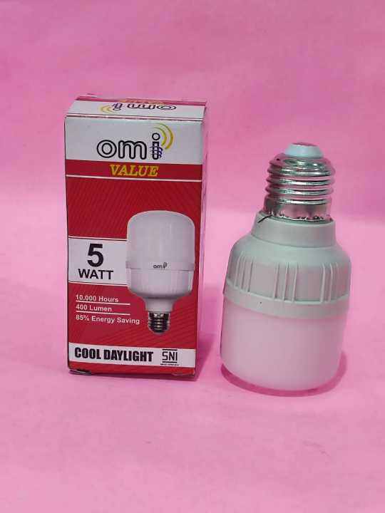 Lampu LED Hemat Listrik Cahaya Terang Daya 5watt Omi Value | Lazada