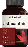 NatureBell Astaxanthin 12mg, 120 Softgels, Made with Astax (Max Strength from MicroAlgae), Natural Antioxidant for Skin &amp; Eye Health - Non-GMO &amp; No Gluten, 4 Month Supply