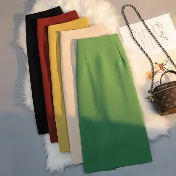 Set áo phông họa tiết mix chân váy xòe gam màu xanh lá | Set Bộ Công Sở