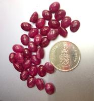 ทับทิมพม่า 8x6มม. ทรงวงรี หินธรรมชาติ 100% Burmese ruby 8x6mm oval shape 100% natural gemstone