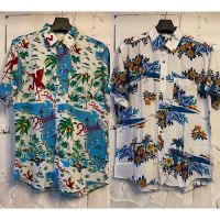 เสื้อเชิ้ตลายฮาวาย hawaii ไซค์ m l xl 2xl 3xl 4xl เนื้อผ้าเรยอน?%ผ้านิ่มสวมใส่สบายไม่ร้อน ใส่ได้ทั้งชายและหญิง