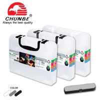 CHUNBE กระเป๋า PENCIL BOX A4 สีใส (HANDLE CASE WITH PENCIL BOX A4)