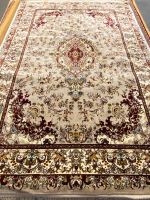 Persian flower design Bamboo silk carpet, size 200x300 cm from Turkey ??