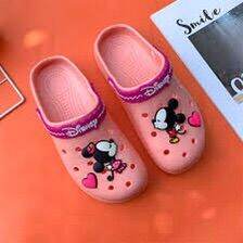 รองเท้าหัวโตผู้ใหญ่-ทรงcrocs-สีพาลเทล-รัดส้น-ป้ายห้อย-disney-แท้-36-38-พื้นนุ่ม-ใส่เบาสบาย