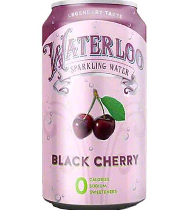 Waterloo Black Cherry Sparkling Water 355ml Lazada PH