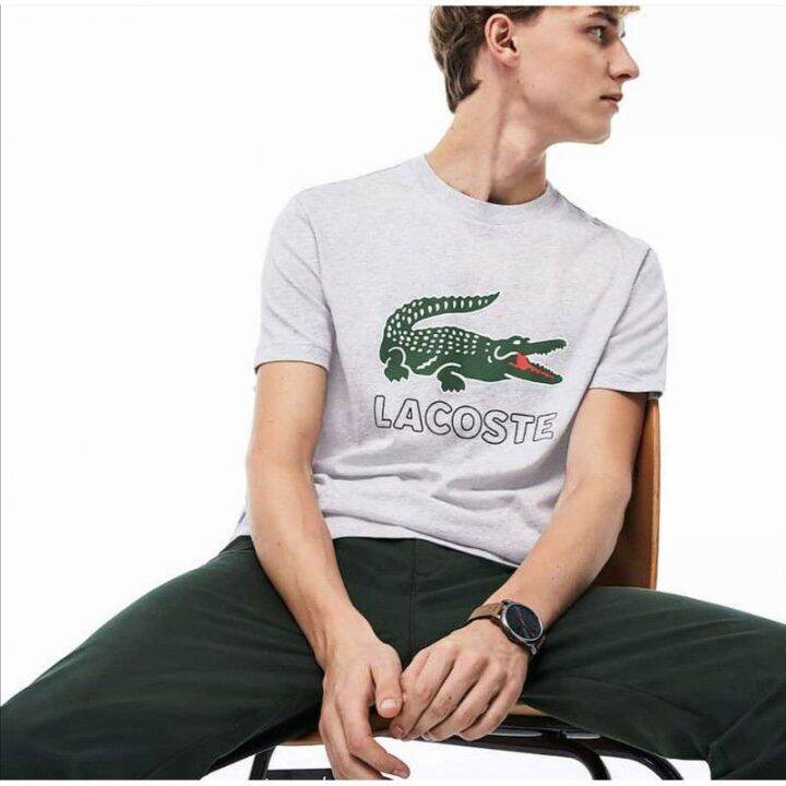 Lacoste grey t shirt Clearance