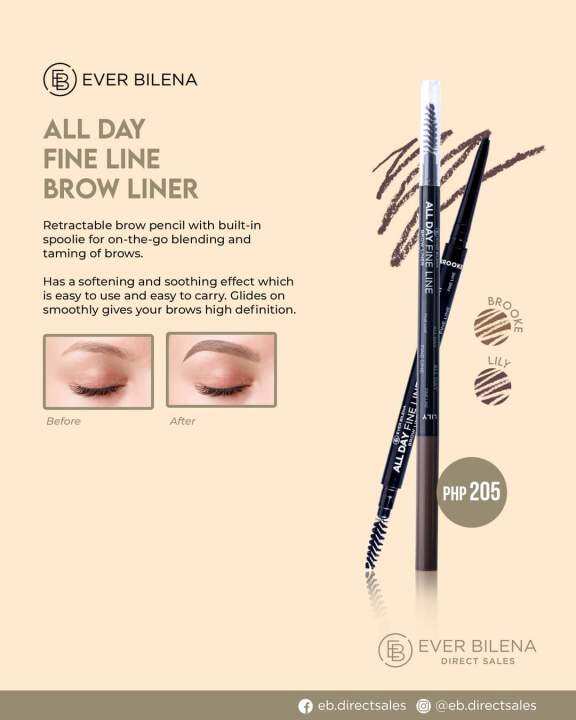 Ever Bilena Allday Fine line brow liner Lazada PH