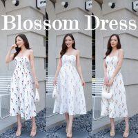 Blossom Dress เดรสผูกคอทรงคลอเซ็ต ช่วงบนกระชับเก็บทรง มีซิปซ่อนด้านข้าง งานผ้าพรีเมี่ยมพิมลายสวย #พร้อมส่ง