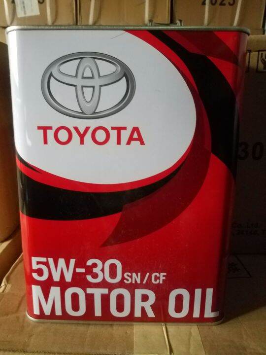TOYOTA GENUINE MOTOR OIL SN/CF 5W30 (4L) Applicable to the Gasoline or