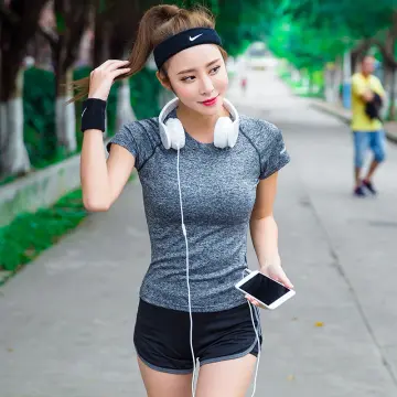 Mesh Breathable Yoga Tops Women Loose Running Tshirt Sporty Loose Gym  Fitness Tank Tops Ladies Short