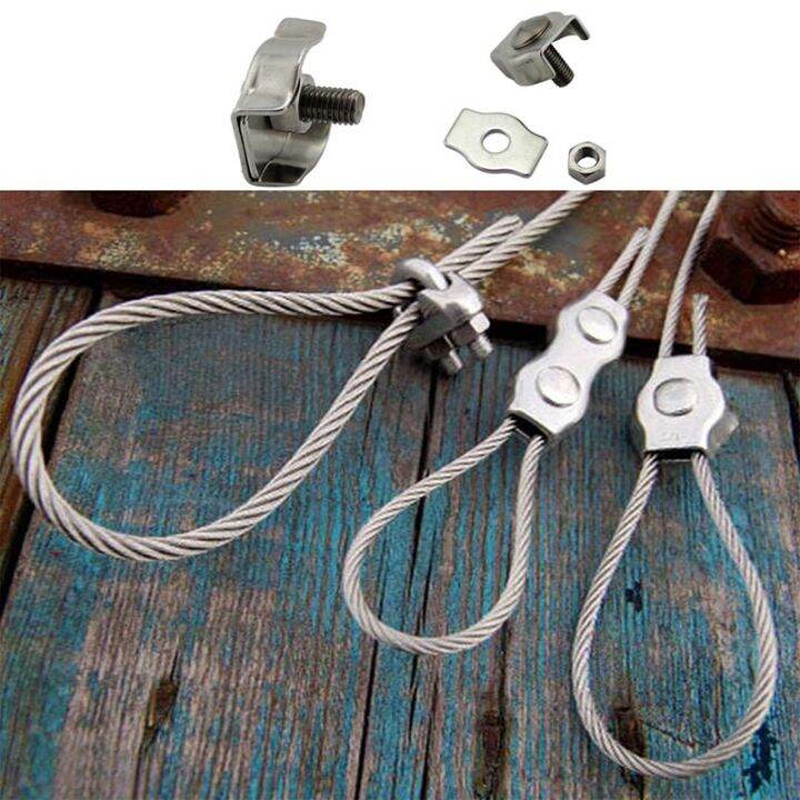 M2/M3/M4/M5/M6/M8/M10 Wire Rope Clamp Thimble Simplex Duplex 316 A4