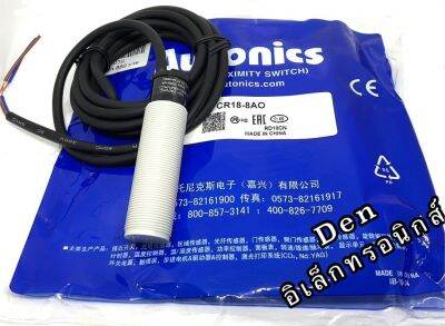 CR18-8AO sensor เซ็นเซอร์ Autonics Size18mm. ชนิดNO 2สาย ไฟเลี้ยง220VAC