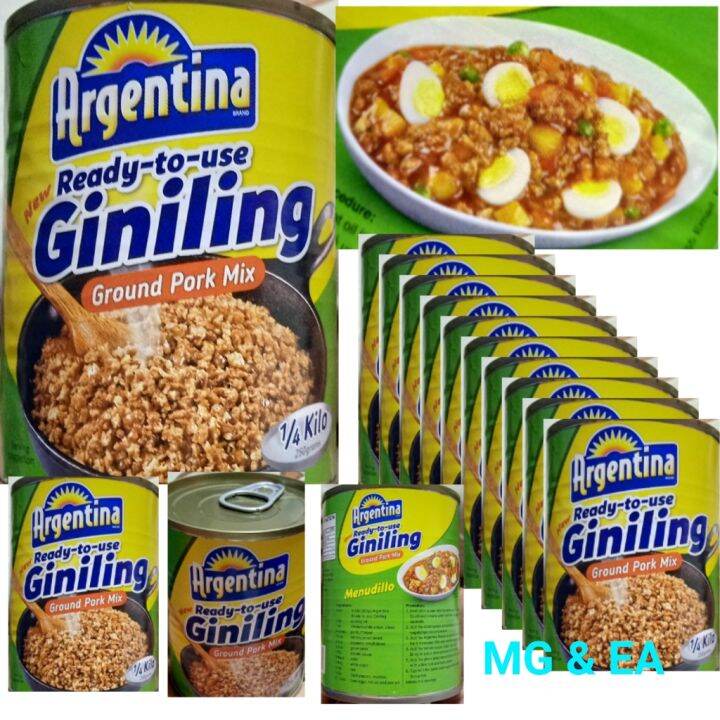 750g Argentina Readytouse Giniling Ground Pork Mix. 250g in every can