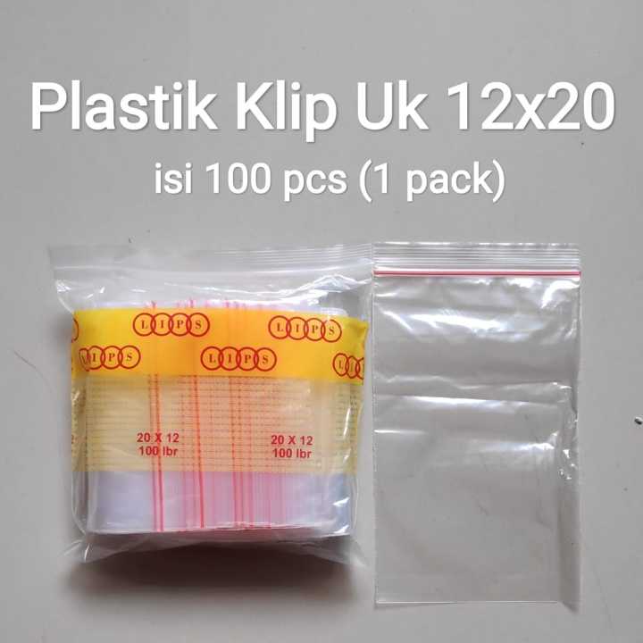 Plastik Pe Klip Plastik Zip Lock Uk 12x20 Isi 100 Lbr Lazada Indonesia 9438