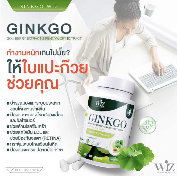 กิงโกะวิชต์-ginkgo-goji-berry-ผลิตภัณฑ์เสริมอาหารจากใบแปะก๊วยโกจิเบอร์รี่