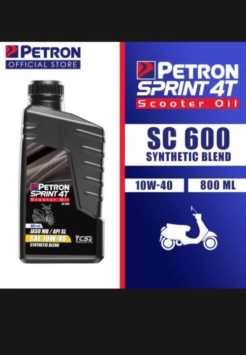 Original Petron Sprint 4t Scooter Oil Sc600 800ml Lazada PH