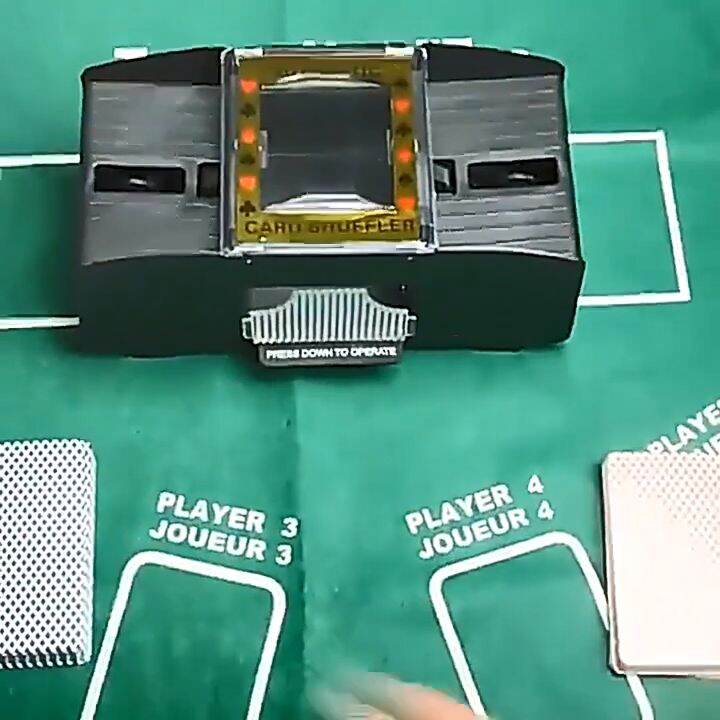 GSE Automatic Card Shuffler Board Game Poker Playing Cards Wooden