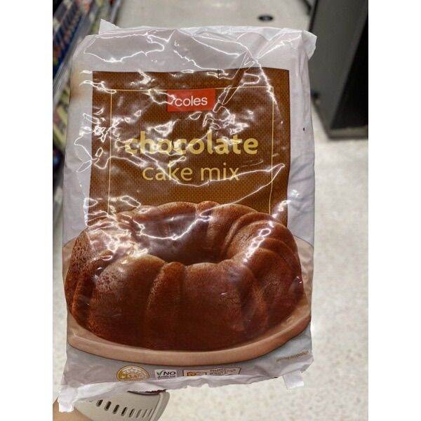 Chocolate Cake Mix ( Coles Brand ) 340 G. แป้งสำเร็จรูป สำหรับทำ ขนมเค้กรสช็อกโกแลต ( ช็อกโกแลต
