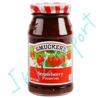 สมักเกอร์ แยมรสสตอเบอรี่ Smucker Strawberry Jam 340g