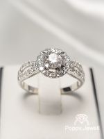 แหวนเพชรแท้ ทองแท้ เม็ดชู 30 ตัง รุ่น Giselle  Ring