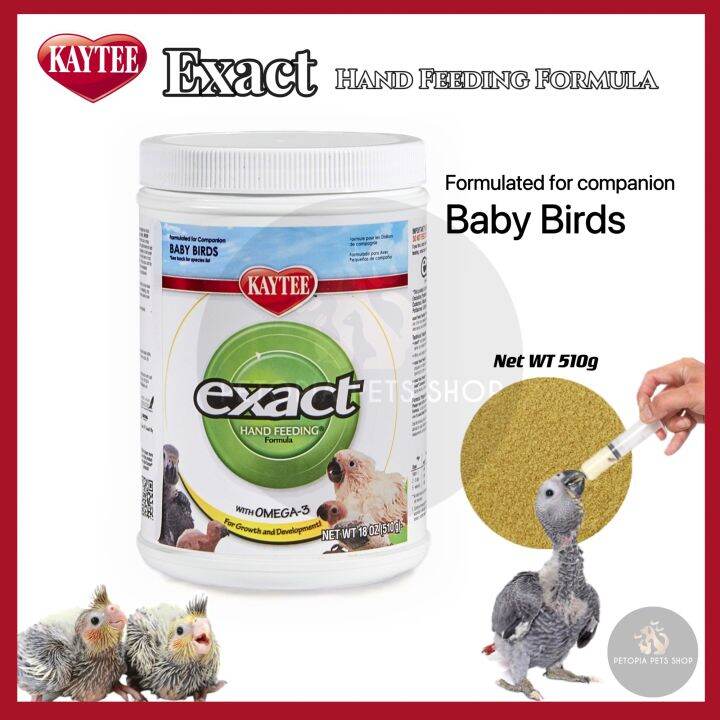 Kaytee Exact Hand Feeding Formula for Baby Birds Food Feed 510g Makanan Burung Anak Suap Lazada