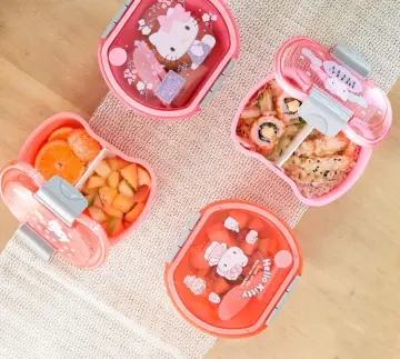 Hello Kitty Lunch Box Creative Cute Portable Bento Box Microwave