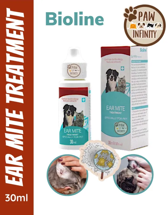 Bioline 30ml Ear Mite Treatment for Dogs Cats Lazada PH