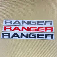 โลโก* RANGER ตัวอักษรแยก เอียง ติดฝากระโปรงหน้า Ford ขนาด*2.5x27 cm ราคาต่อชิ้น