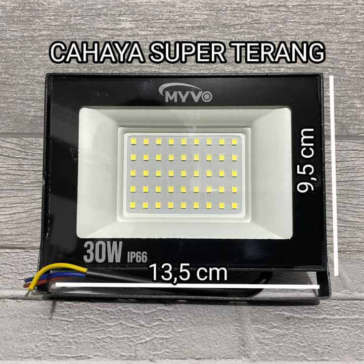 Myvo Lampu Sorot Floodlight Led W Watt Cahaya Putih Lazada Indonesia