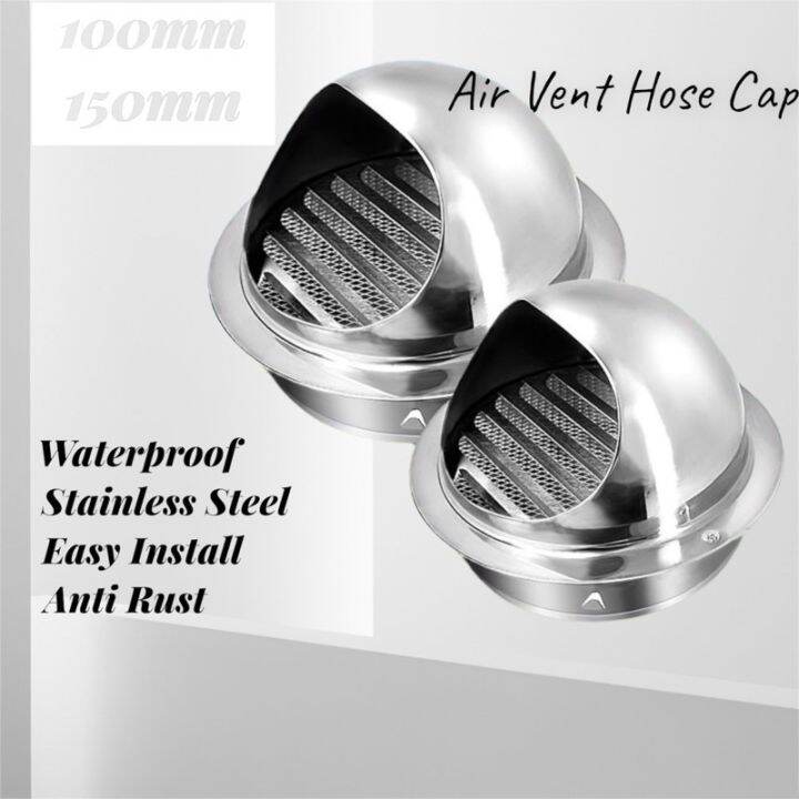 4” (100mm) 6” (150mm) Stainless Steel Ducting Cap Hose Cap Hose Cover Duct Cap Anti Rust