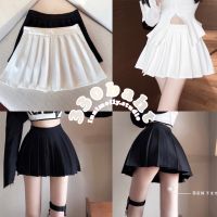 innimollystudio (พร้อมส่ง⚾️) ♡กระโปรงขาสั้นอัดพลีท neko skirt #IM114ꔛ