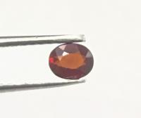 รูปไข่ 5x4 พลอยโกเมนสีแดงธรรมชาติแท้ 100% ไม่ผ่านการเผา 5x4 oval shape 100% natural red garnet loose gemstone