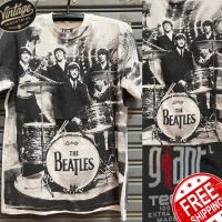 เสื้อวง ลาย OVP The Beatles  สไตล์วินเทจยุค 90s ป้าย GIANT by pop comics