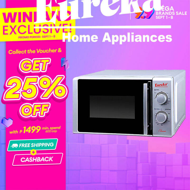 EUREKA by Winland 20Liters Classic Stainless Steel Microwave Oven EMO
