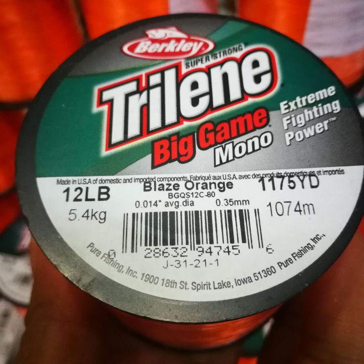 เอ็นเบริคเลย์-ไทลีน-สีส้ม-berkley-trilene-biggame-mono-orange