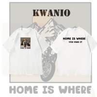 Kwanio คอกลมแขนสั้น มินิมอล home is where