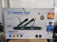 ไมค์ลอยPROEURO TECH UHF จูนคลื่นได้ ชุดย้ายเสาหน้า ตัวไมค์เป็นเหล็ก ใช้ถ่านAA