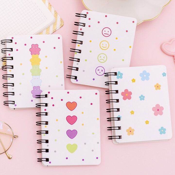 1pc Cute cartoon spring portable pocket Notepad mini notebook A7 ...