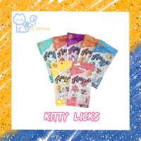 Kitty​ Licks​ ข​นมแมว​เลีย​ แสนอร่อย สารอาหารครบถ้วน ขนาด 15 กรัม ×  4 ซอง (1ซอง)