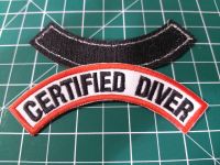 อาร์มโค้ง CERTIFIED DIVER สำหรับติดแขนเสื้อ