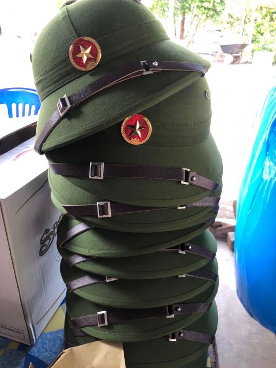 หมวกทหารเวียดนาม-เกรดพรีเมียม-กันน้ำได้-ของแท้เวียดนาม
