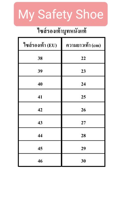 รองเท้าเซฟตี้หัวเหล็ก-รองเท้าบูท-พื้นมีแผ่นเหล็กกันของแหลมทิ่มเท้า-ทำจากหนังวัวแท้