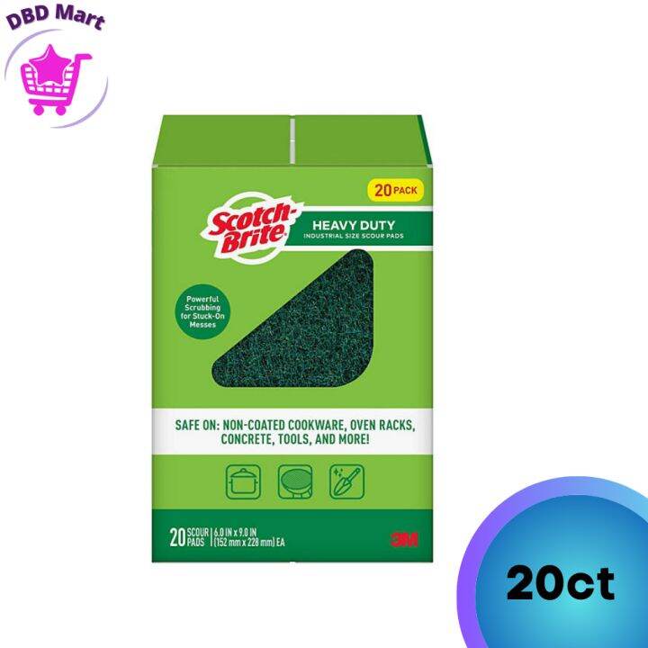ScotchBrite Heavy Duty Scour Pad (Pack of 20) Lazada PH
