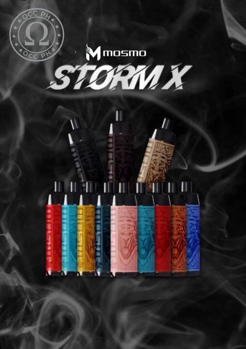 MOSMO STORM X 8,000 puffs (RECHARGEABLE) Lazada PH