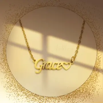 Grace hot sale name necklace