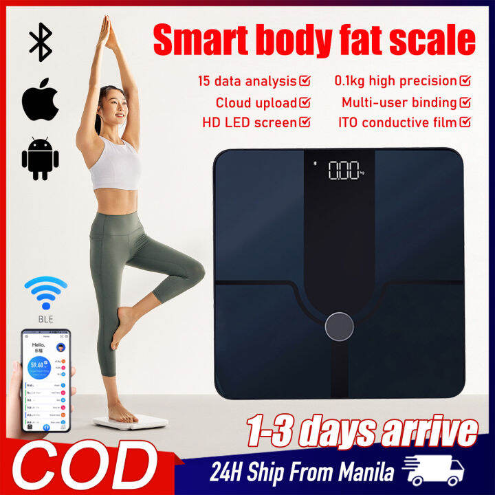 Bluetooth Smart Body Fat Scale LED Digital Weighing Scale ITO Scale
