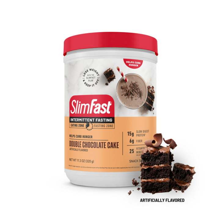 intermittent fsting chocolate cake by Slimfast