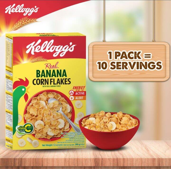 Kellogg's Banana Corn Flakes Cereal 300g Lazada PH