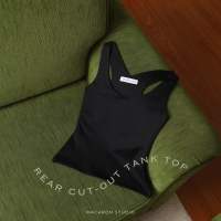 MACARON STUDIO - Rear cut-out tank top / MSTT01